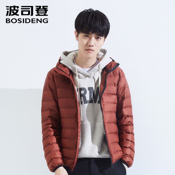 bosideng new men's down jacket short casual hooded waterproof lightweight sports jacket for early winter b80131011, Black
bosideng new men's down jacket short casual hooded waterproof lightweight sports jacket for early winter b80131011, Black