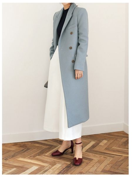 женщины осень зима coat шерсть элегантная одежда офис леди мода outwear длинные пальто, Black
женщины осень зима coat шерсть элегантная одежда офис леди мода outwear длинные пальто, Black