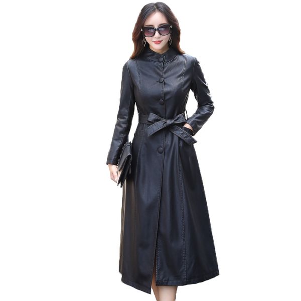 2020 leather jacket women long coat plus size long sleeve slim leather jacket elegant warm thicker 4xl 5xl k423, Black
2020 leather jacket women long coat plus size long sleeve slim leather jacket elegant warm thicker 4xl 5xl k423, Black