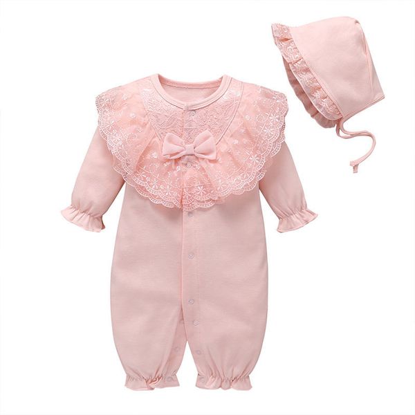 newborn baby girl embroidery lace romper sets long sleeve bowknot jumpsuit onesies + baby hat outfit sets, Blue
newborn baby girl embroidery lace romper sets long sleeve bowknot jumpsuit onesies + baby hat outfit sets, Blue