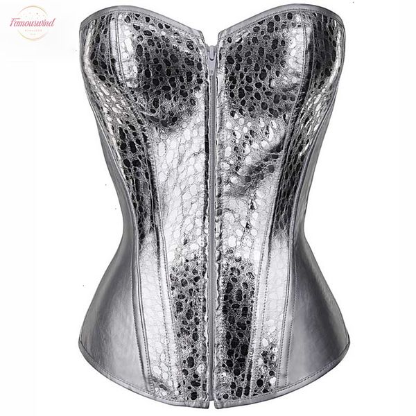 wholesale corsets silver corset shining twinkle faux leather overbust front zipper blink corselet elastic boned gothic korset, Black;white
wholesale corsets silver corset shining twinkle faux leather overbust front zipper blink corselet elastic boned gothic korset, Black;white