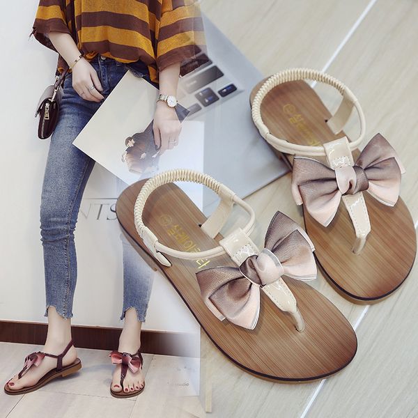 clip toe sandals women lace bow knot cork sandals ladies flat flipflops summer slip on female t-strap gladiator feminina, Black
clip toe sandals women lace bow knot cork sandals ladies flat flipflops summer slip on female t-strap gladiator feminina, Black