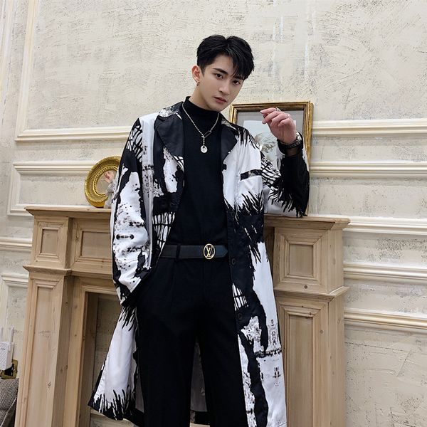 men's trench coats men print long coat cardigan male streetwear hip hop slim casual vintage windbreaker jacket outerwear, Tan;black
men's trench coats men print long coat cardigan male streetwear hip hop slim casual vintage windbreaker jacket outerwear, Tan;black