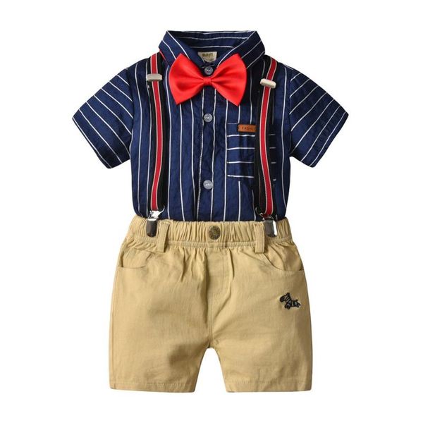 baby sets 2020 boy striped bow shirts with khaki overalls kids clothing summer baby boy clothes fashion casual 2pcs outfits, White
baby sets 2020 boy striped bow shirts with khaki overalls kids clothing summer baby boy clothes fashion casual 2pcs outfits, White