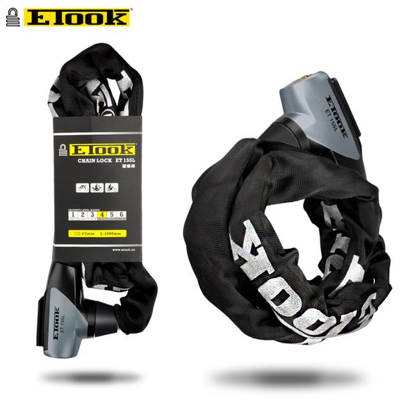 etook chain lock mountain road bike lock door scooter bike bicycle accessories reflective cloth lengthen 1000mm et155l
etook chain lock mountain road bike lock door scooter bike bicycle accessories reflective cloth lengthen 1000mm et155l