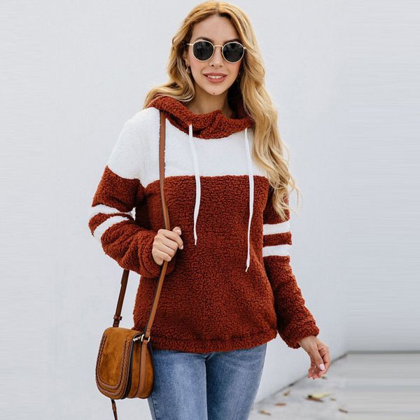 polar fleece women autumn winter hoodie sweatshirts long sleeve patchwork tunic female lace-up drawstring ladies pullover, Black
polar fleece women autumn winter hoodie sweatshirts long sleeve patchwork tunic female lace-up drawstring ladies pullover, Black