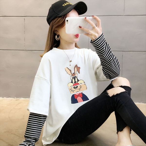 shop women's 2020 fashion loose student casual long sleeve t- clothing t-shirt clothing base shirt, White
shop women's 2020 fashion loose student casual long sleeve t- clothing t-shirt clothing base shirt, White