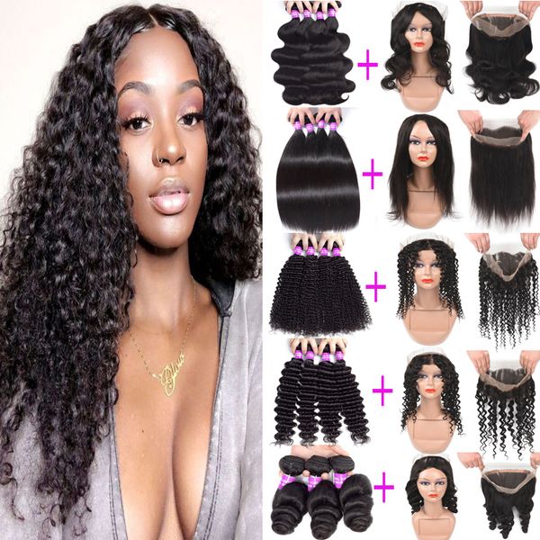 pre plucked 360 lace frontal with bundles 9a malaysian virgin hair bundles deep wave with closure human hair bundles with 360 lace frontal, Black
pre plucked 360 lace frontal with bundles 9a malaysian virgin hair bundles deep wave with closure human hair bundles with 360 lace frontal, Black