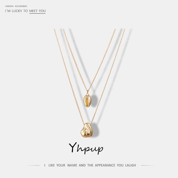 yhpup trendy fashion shell gold zinc alloy multi layer chain pendant necklace charm metal women party bohemian necklace jewelry, Silver
yhpup trendy fashion shell gold zinc alloy multi layer chain pendant necklace charm metal women party bohemian necklace jewelry, Silver