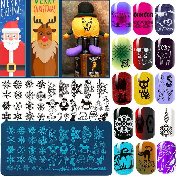 nail stencils christmas series pattern nail art stamp stamping template image plate stencil nails tool, White
nail stencils christmas series pattern nail art stamp stamping template image plate stencil nails tool, White