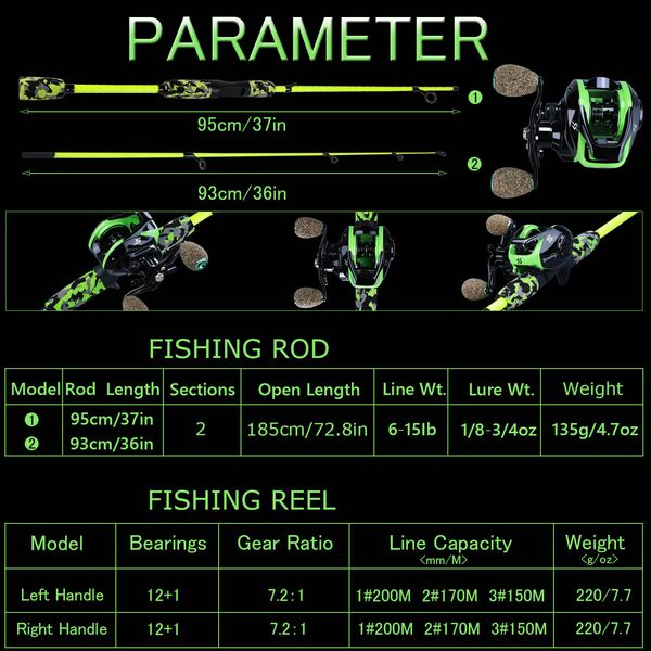 sougayilang 2 раздела ultralight вес удочка суперлегкость кастинг удочка приманка rod set кастинг fsihing катушка set
sougayilang 2 раздела ultralight вес удочка суперлегкость кастинг удочка приманка rod set кастинг fsihing катушка set