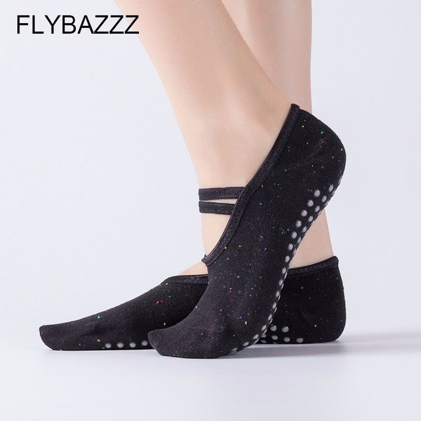 new round bandage yoga socks ladies ballet dancing socks anti-slip sports cotton with ribbons gym fitness, Black
new round bandage yoga socks ladies ballet dancing socks anti-slip sports cotton with ribbons gym fitness, Black