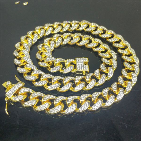 14mm bubble crystal curb cuban miami chain men's hiphop necklace iced out bling rap rock dancer silver color jewelry gift, Black
14mm bubble crystal curb cuban miami chain men's hiphop necklace iced out bling rap rock dancer silver color jewelry gift, Black