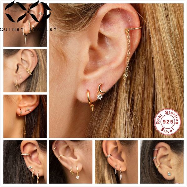 quinby 925 sterling silver earrings for women ear bone clips men small hoop earrings punk gothic ear hoops girl mini aretes q5, Golden;silver
quinby 925 sterling silver earrings for women ear bone clips men small hoop earrings punk gothic ear hoops girl mini aretes q5, Golden;silver