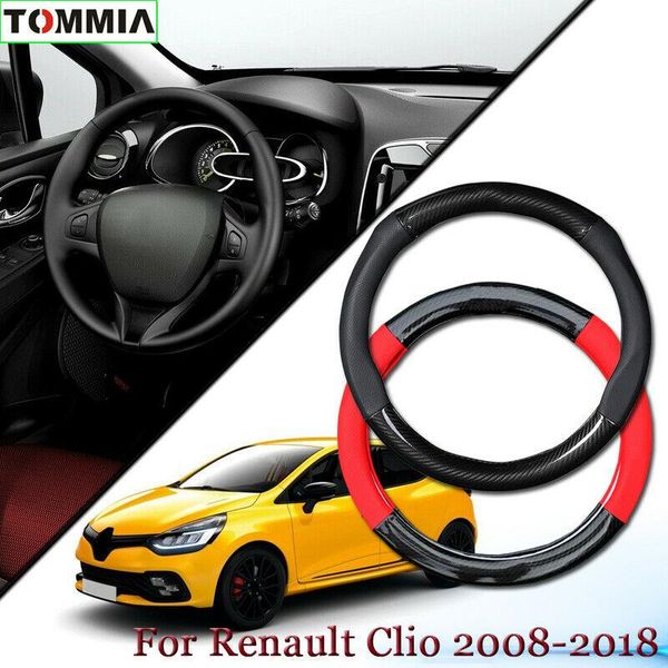 anti-slip carbon fiber leather car steering wheel cover for renault clio 2008-18
anti-slip carbon fiber leather car steering wheel cover for renault clio 2008-18
