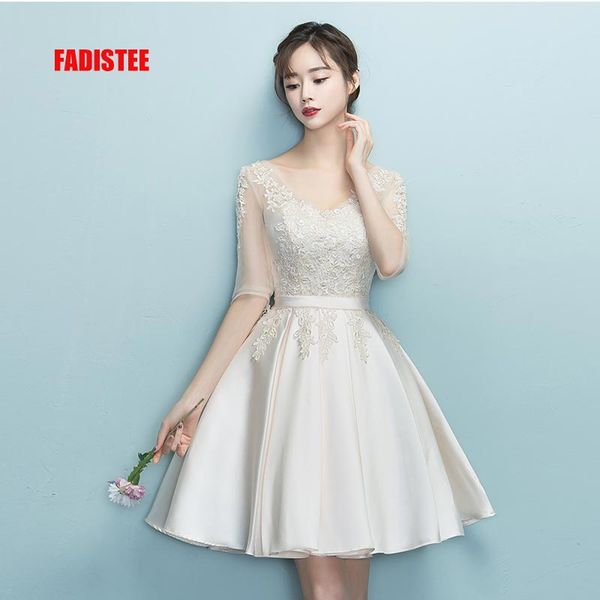 party dresses fadistee design a-line short v-neck cocktail dress lace elagant simple lace-up modern prom frock, White;black
party dresses fadistee design a-line short v-neck cocktail dress lace elagant simple lace-up modern prom frock, White;black