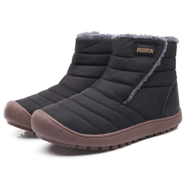 winter snow boots water-resistant mid calf booties for men women outdoor lightweight ankle boots with full fur, Black
winter snow boots water-resistant mid calf booties for men women outdoor lightweight ankle boots with full fur, Black