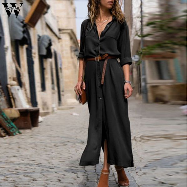 winter dress women designer clothes green dress womens solid casual loose v neck button split hem long dress autumn winter dresses, Black;gray
winter dress women designer clothes green dress womens solid casual loose v neck button split hem long dress autumn winter dresses, Black;gray