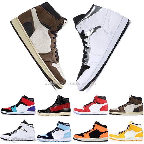 1 OG Travis Scotts White Silver basketball shoes mens women Chicago UNC Shattered Backboard Orange Black Men Sports Designer Sneakers
1 OG Travis Scotts White Silver basketball shoes mens women Chicago UNC Shattered Backboard Orange Black Men Sports Designer Sneakers