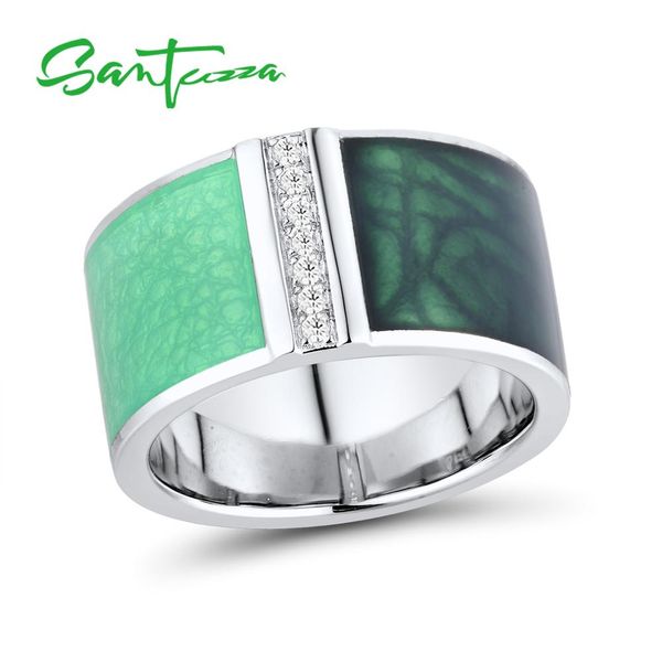 santuzza silver rings for women genuine 925 sterling silver green geometric sparkling cz trendy fine jewelry handmade enamel, Golden;silver
santuzza silver rings for women genuine 925 sterling silver green geometric sparkling cz trendy fine jewelry handmade enamel, Golden;silver