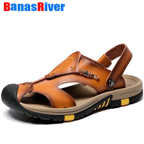 summer sandals men leather classic roman slippers outdoor sneakers beach flip flops footwear water trekking hollow breathable, Black
summer sandals men leather classic roman slippers outdoor sneakers beach flip flops footwear water trekking hollow breathable, Black