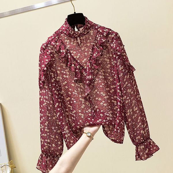 korean style woman shirts womens and blouses chiffon shirt long sleeve women blouse flora print chiffon blusa feminina, White
korean style woman shirts womens and blouses chiffon shirt long sleeve women blouse flora print chiffon blusa feminina, White