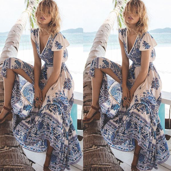 womens maxi boho floral summer beach long evening party dress new ladies women casual dresses clothing print, Black;gray
womens maxi boho floral summer beach long evening party dress new ladies women casual dresses clothing print, Black;gray