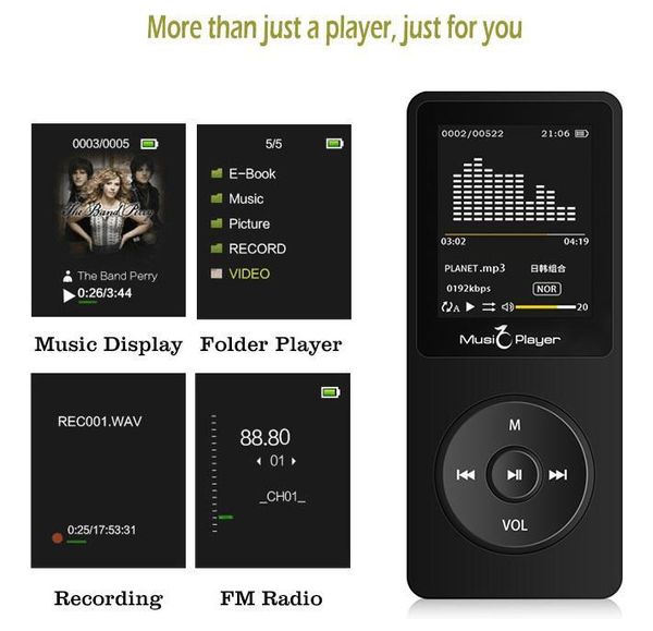 hifi mp3 player walkman speaker portable ultrathin radio fm recording e-book folder
hifi mp3 player walkman speaker portable ultrathin radio fm recording e-book folder