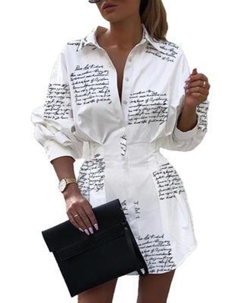 turn-down collar button shirt dress women autumn letter print long sleeve mini dress elegant ladies office dress, Black;gray
turn-down collar button shirt dress women autumn letter print long sleeve mini dress elegant ladies office dress, Black;gray