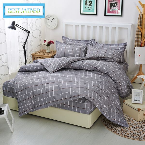wensd new duvet cover bed linen bedspread home,l,bedding set simple lattice quilt cover set dekbedovertrek bedclothes
wensd new duvet cover bed linen bedspread home,l,bedding set simple lattice quilt cover set dekbedovertrek bedclothes