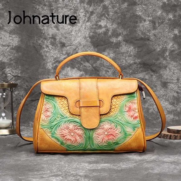 johnature 2020 new retro women bag genuine leather hand painted handbags leisure cowhide tote floral ladies hand bags
johnature 2020 new retro women bag genuine leather hand painted handbags leisure cowhide tote floral ladies hand bags