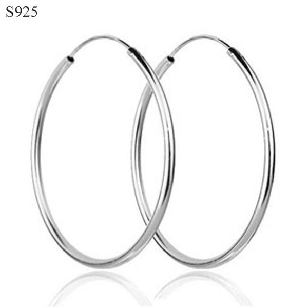 15~50mm large round genuine real pure solid 925 sterling silver hoop earrings for women fine jewelry fashion female earrings, Golden;silver
15~50mm large round genuine real pure solid 925 sterling silver hoop earrings for women fine jewelry fashion female earrings, Golden;silver