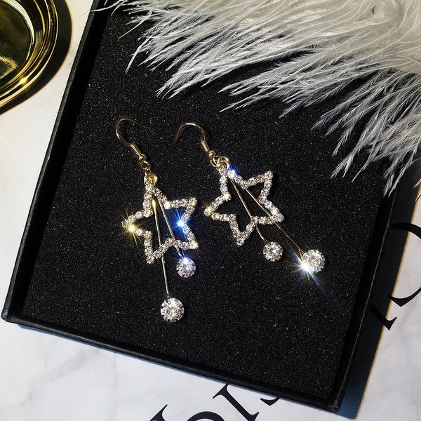 trend rhinestone hollow star earrings for women new design 2019 fashion jewelry long tassel ear accessories boucle d'oreille, Silver
trend rhinestone hollow star earrings for women new design 2019 fashion jewelry long tassel ear accessories boucle d'oreille, Silver