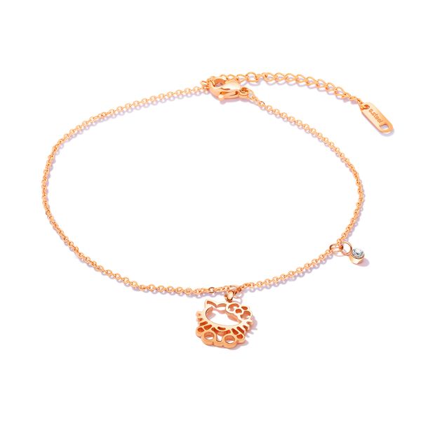 summer fashion cute openwork kitten footprints tag anklet rose gold stainless chain jewelry gift 3-gz066, Red;blue
summer fashion cute openwork kitten footprints tag anklet rose gold stainless chain jewelry gift 3-gz066, Red;blue