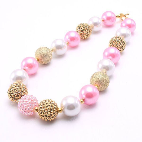 gold/pink/white beads chunky necklace fashion girls kids beaded necklace child chunky bubblegum necklace jewelry, Red;brown
gold/pink/white beads chunky necklace fashion girls kids beaded necklace child chunky bubblegum necklace jewelry, Red;brown