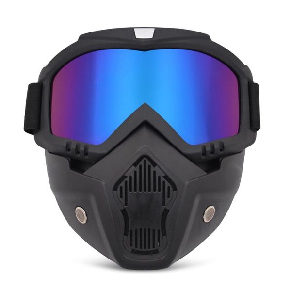cycling face mask off-road protective ski goggles removable dual purpose cycling mask equipment 
cycling face mask off-road protective ski goggles removable dual purpose cycling mask equipment