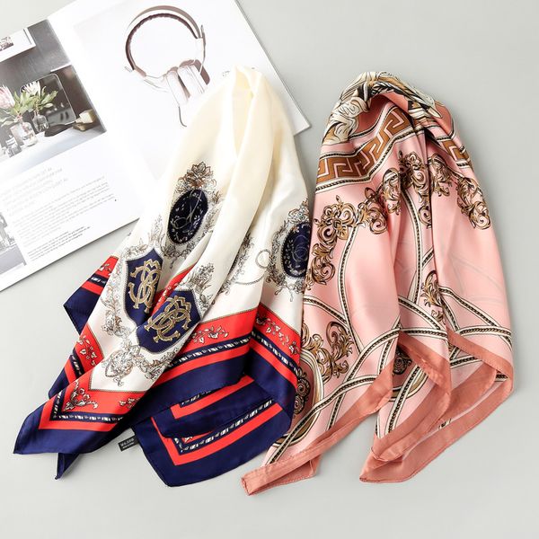 fashionable 70 * 70 new silk satin simulation silk scarf professional wild printing satin variety small scarves, Blue;gray
fashionable 70 * 70 new silk satin simulation silk scarf professional wild printing satin variety small scarves, Blue;gray