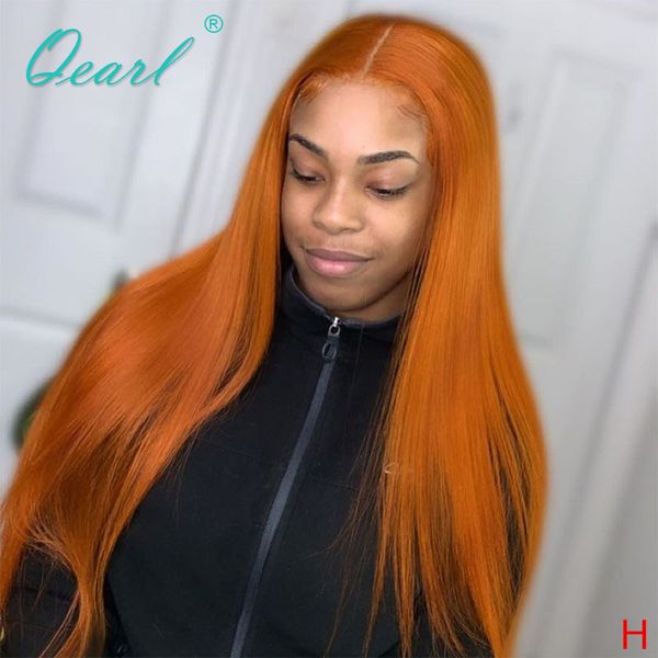 human hair lace front wig orange straight peruvian remy hair ginger color wigs 13x4 bleached knots 130% 150% preplucked qearl, Black;brown
human hair lace front wig orange straight peruvian remy hair ginger color wigs 13x4 bleached knots 130% 150% preplucked qearl, Black;brown
