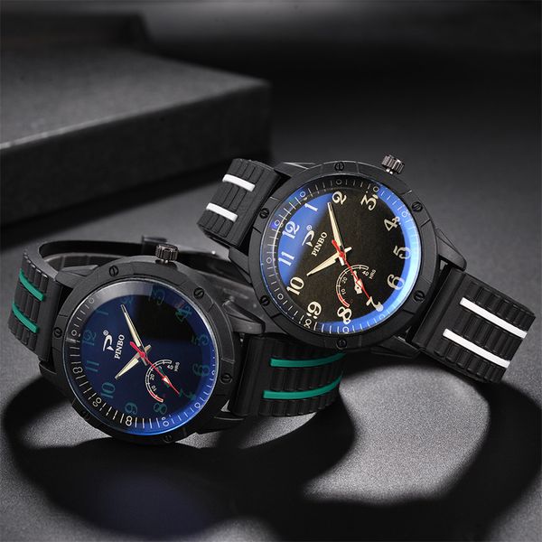 

men's watches fashion soft silicone rubber strap sports fashion simulated quartz watch reloj hombre marca de lujo orologio uomo, Slivery;brown