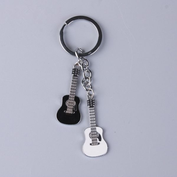 designer keychain black white guitar decoration car key chain cute mini pendant ornaments for boys girls gifts, Silver
designer keychain black white guitar decoration car key chain cute mini pendant ornaments for boys girls gifts, Silver