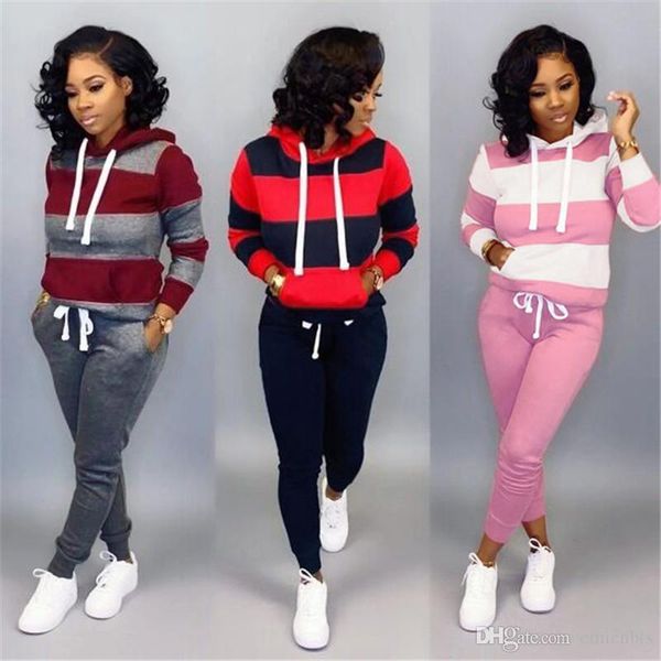 slim womens tracksuits sports striped printed hoodie long pants 2pcs womens suits fashion party female clothes, Gray
slim womens tracksuits sports striped printed hoodie long pants 2pcs womens suits fashion party female clothes, Gray