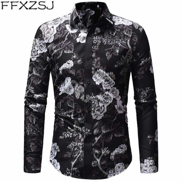 ffxzsj brand 2020 fashion mens long sleeve hawaiian shirt summer casual clothes floral shirts for men xxxl camisa masculina, White;black
ffxzsj brand 2020 fashion mens long sleeve hawaiian shirt summer casual clothes floral shirts for men xxxl camisa masculina, White;black