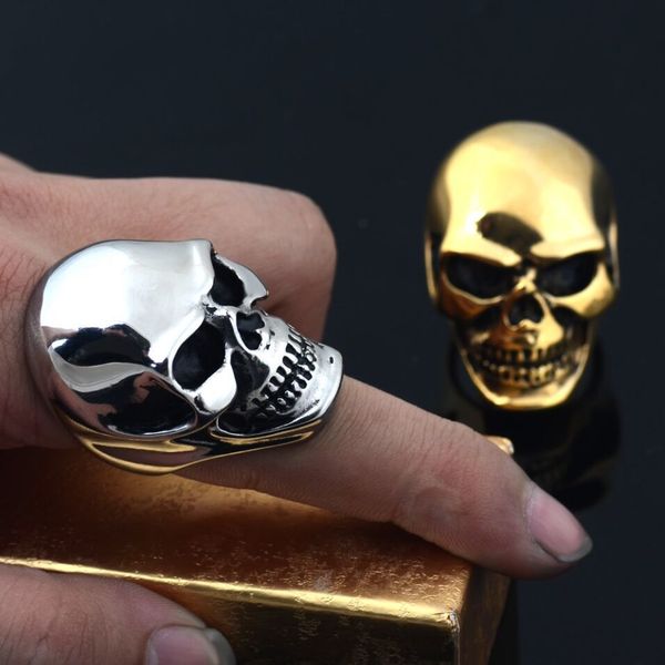 valily vintage men's stainless steel skull rings silver black gothic skull bone biker ring big motorcycle ring for man size 7-15
valily vintage men's stainless steel skull rings silver black gothic skull bone biker ring big motorcycle ring for man size 7-15