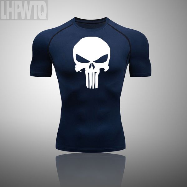 men running short t-shirt punisher tights fitness gym tees shirt fitness workout gym quick dry homme skull sport t shirts, Black;blue
men running short t-shirt punisher tights fitness gym tees shirt fitness workout gym quick dry homme skull sport t shirts, Black;blue
