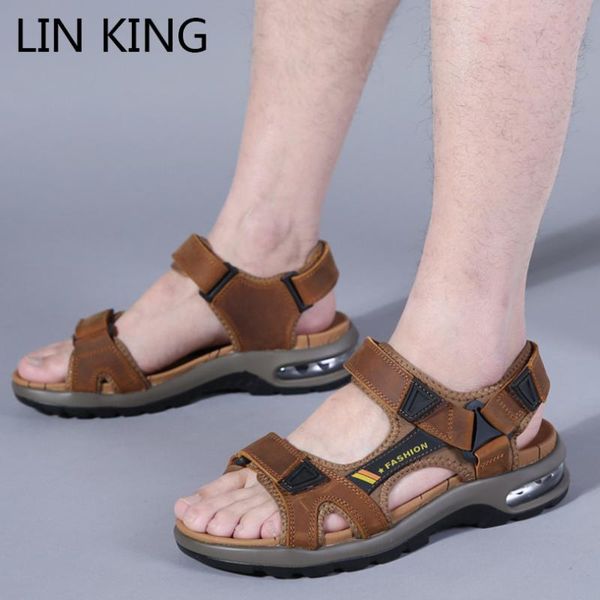 lin king new design men's summer sandals breathable men gladiator sandals non slip soft sole non slip male outdoor beach shoes, Black
lin king new design men's summer sandals breathable men gladiator sandals non slip soft sole non slip male outdoor beach shoes, Black