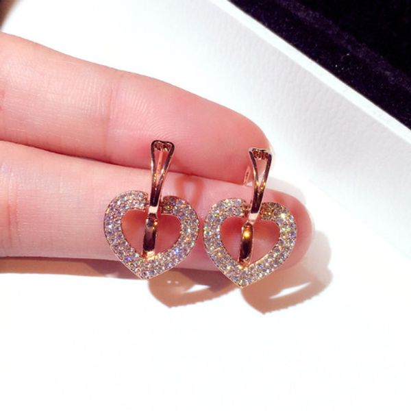 lovely diamond zircon flower cute heart clip stud earrings for woman girls super sparkling fashion luxury designer, Golden;silver
lovely diamond zircon flower cute heart clip stud earrings for woman girls super sparkling fashion luxury designer, Golden;silver