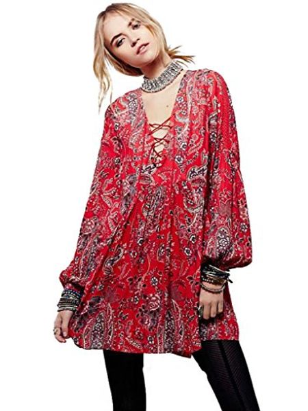 biyouth long sleeve bohemian vintage printed ethnic style loose casual tunic dress, Black;gray
biyouth long sleeve bohemian vintage printed ethnic style loose casual tunic dress, Black;gray