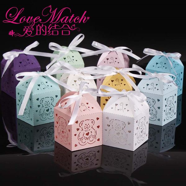 50pcs laser cut cute bear boxes baby shower favors,kids birthday party gift box chocolate box and party decoration for baby gift
50pcs laser cut cute bear boxes baby shower favors,kids birthday party gift box chocolate box and party decoration for baby gift
