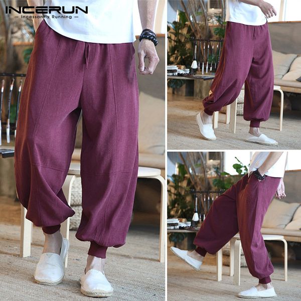 2020summer men wide leg pants fashion men baggy streetwear vintage cotton drawstring solid loose casual harem trousers plus size, Black
2020summer men wide leg pants fashion men baggy streetwear vintage cotton drawstring solid loose casual harem trousers plus size, Black