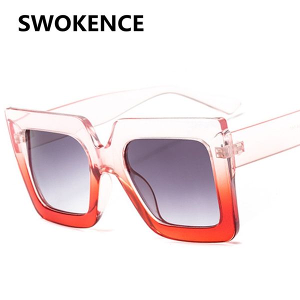swokence fashion square frame sunglasses women men name brand vintage gradient lens sun glasses elegant sun shades sa40, White;black
swokence fashion square frame sunglasses women men name brand vintage gradient lens sun glasses elegant sun shades sa40, White;black